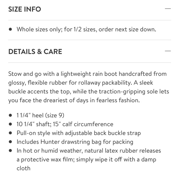 SOLD - Hunter Original Tour Short Packable Rain Boot - Picture 14 of 16